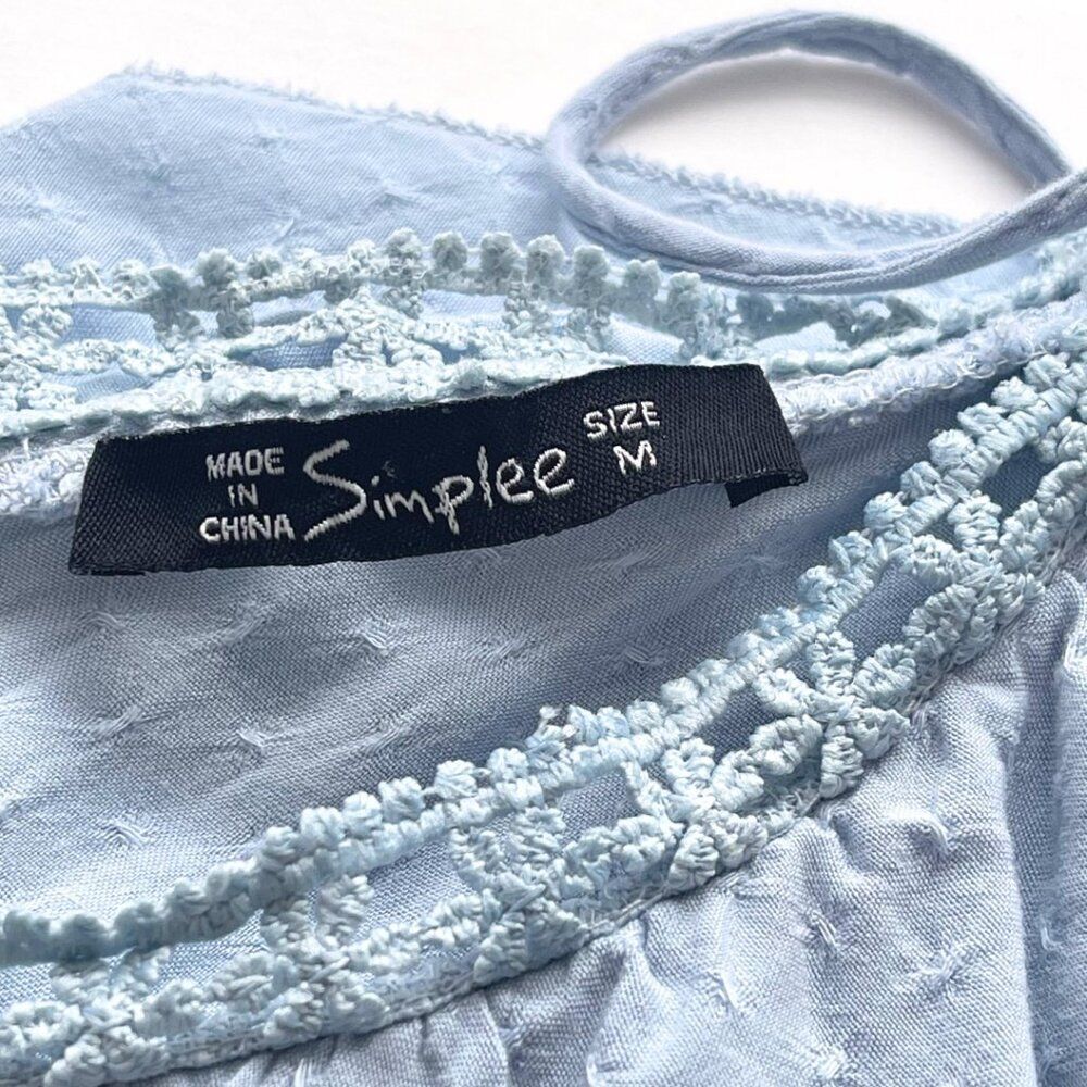Simplee | Women's Ruffle Lace Maxi Dress Size Medium - Picture 5 of 13